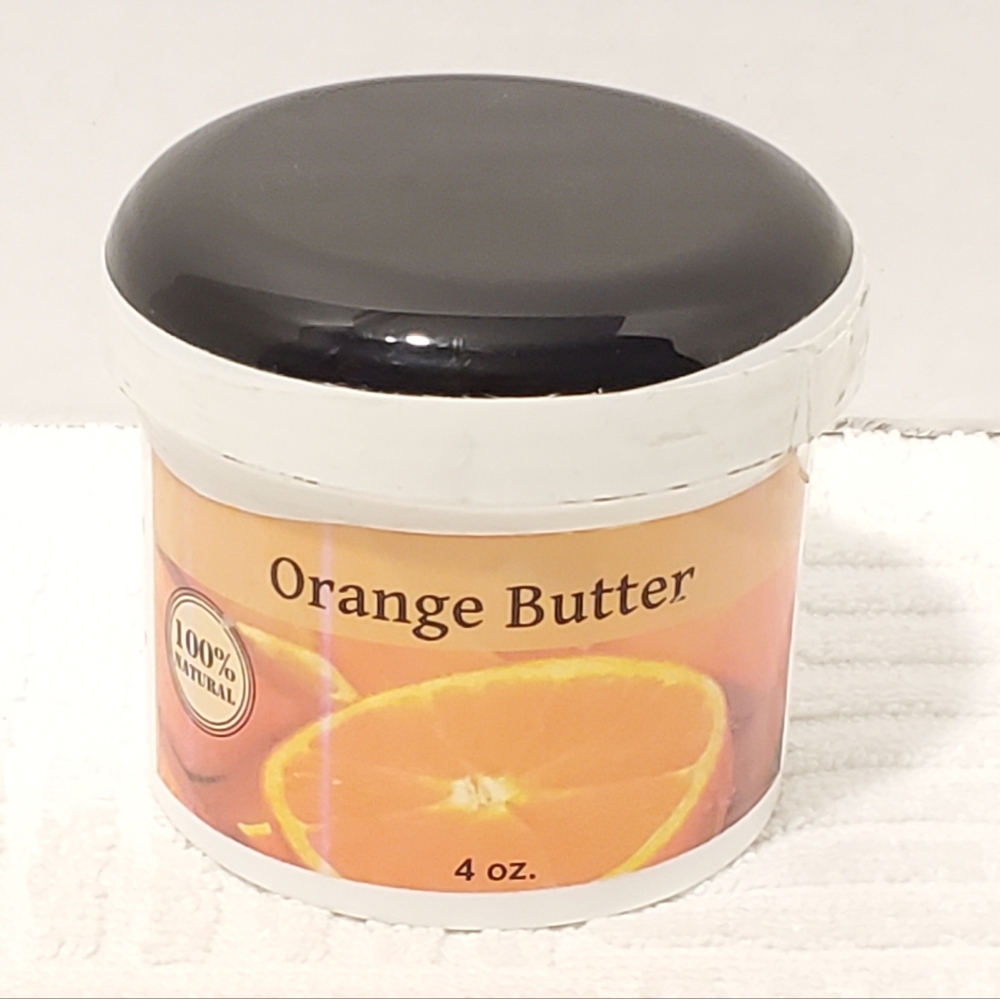 Orange Butter 100% Natural 4 oz Plastic Container Moisture Conditioning